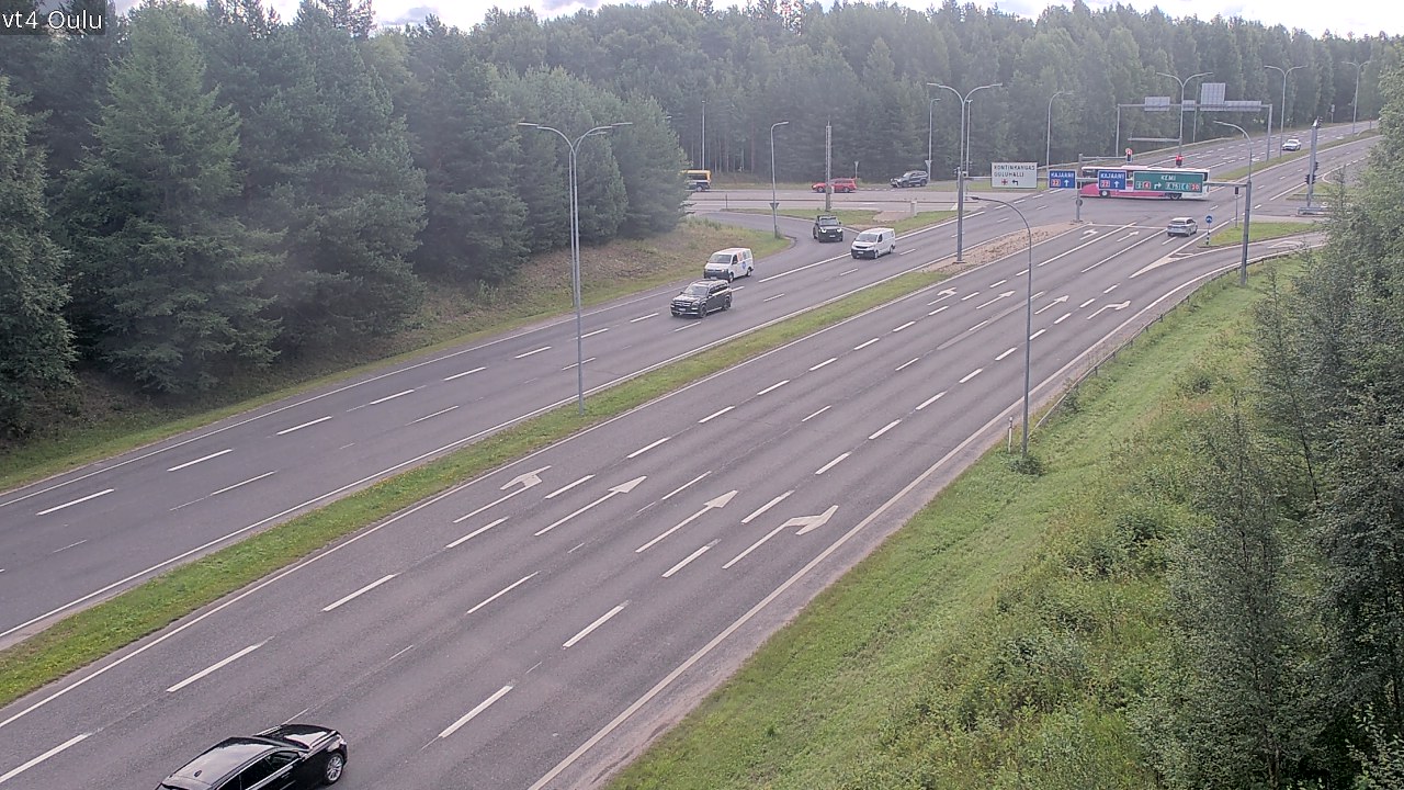Weather Camera Image Väg 4 Uleåborg, Oulu, Pohjois-Pohjanmaa