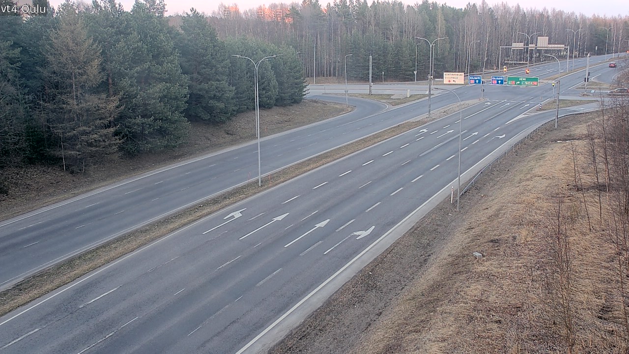 Weather Camera Image Väg 4 Uleåborg, Oulu, Pohjois-Pohjanmaa