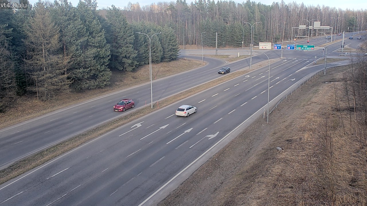 Weather Camera Image Väg 4 Uleåborg, Oulu, Pohjois-Pohjanmaa