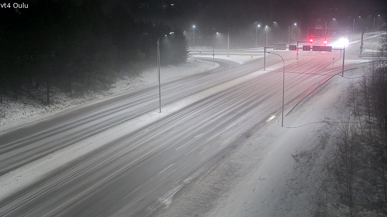 Weather Camera Image Väg 4 Uleåborg, Oulu, Pohjois-Pohjanmaa