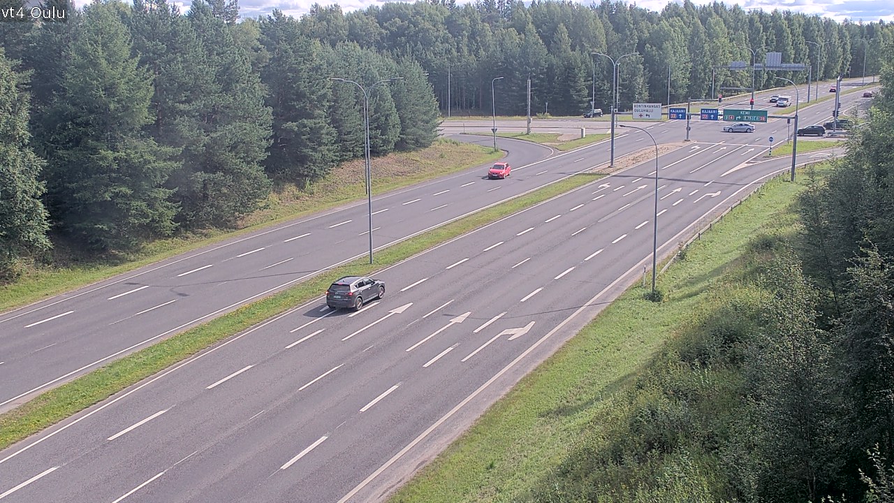 Weather Camera Image Väg 4 Uleåborg, Oulu, Pohjois-Pohjanmaa
