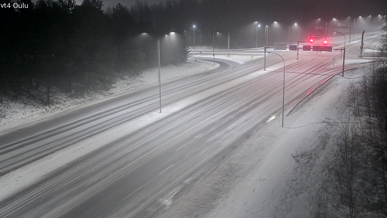 Weather Camera Image Väg 4 Uleåborg, Oulu, Pohjois-Pohjanmaa