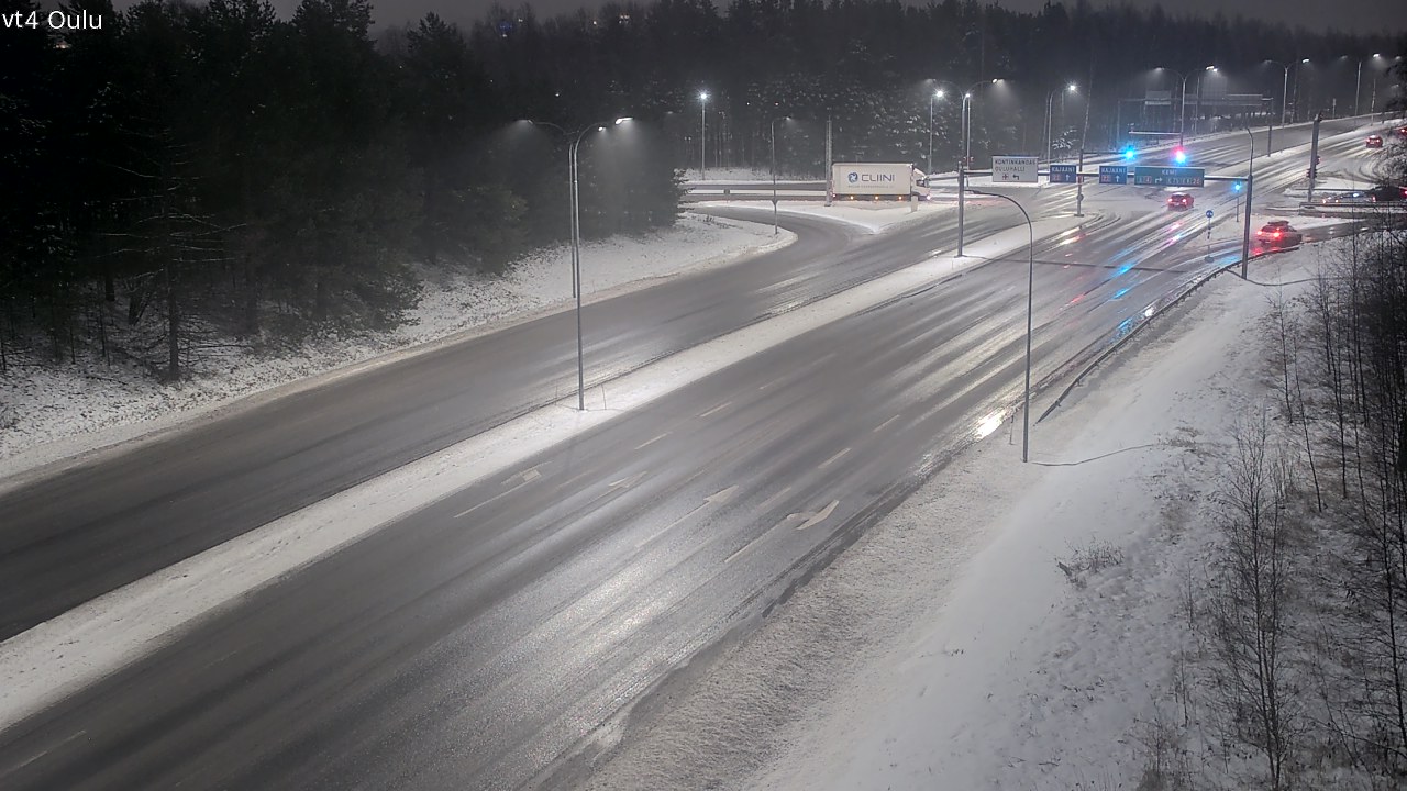 Weather Camera Image Väg 4 Uleåborg, Oulu, Pohjois-Pohjanmaa