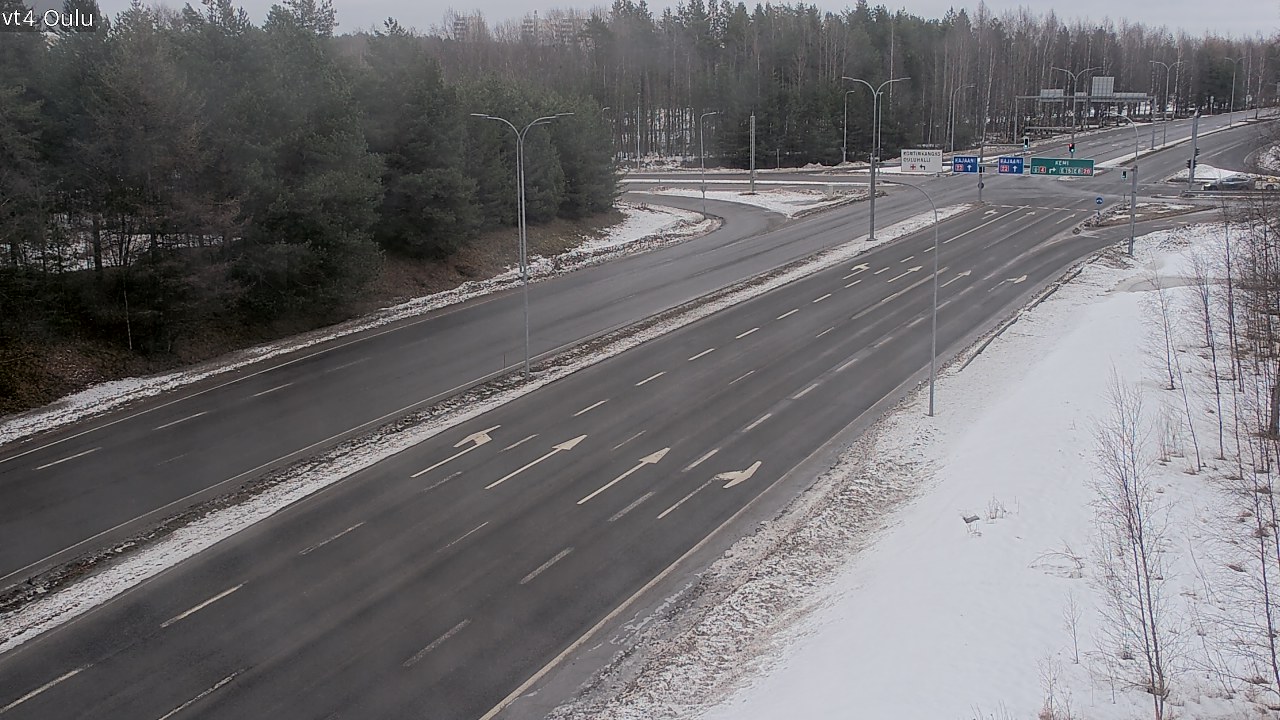 Weather Camera Image Road 4 Oulu, Oulu, Pohjois-Pohjanmaa