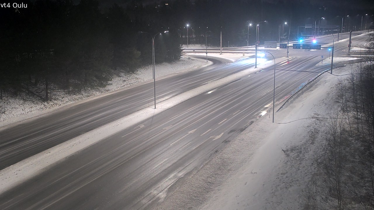 Weather Camera Image Väg 4 Uleåborg, Oulu, Pohjois-Pohjanmaa