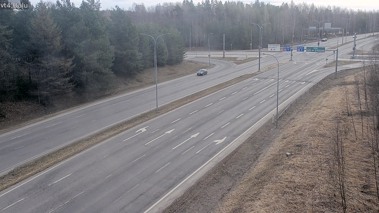 Weather Camera Image Väg 4 Uleåborg, Oulu, Pohjois-Pohjanmaa
