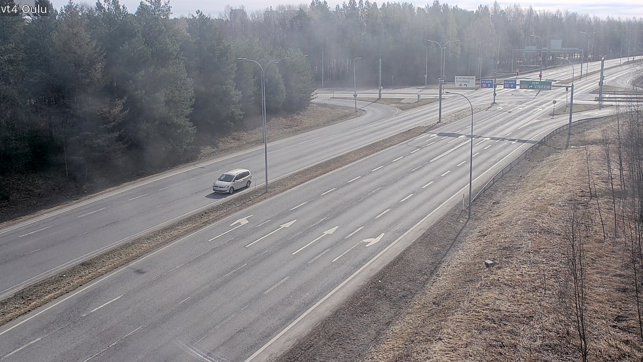 Weather Camera Image Väg 4 Uleåborg, Oulu, Pohjois-Pohjanmaa