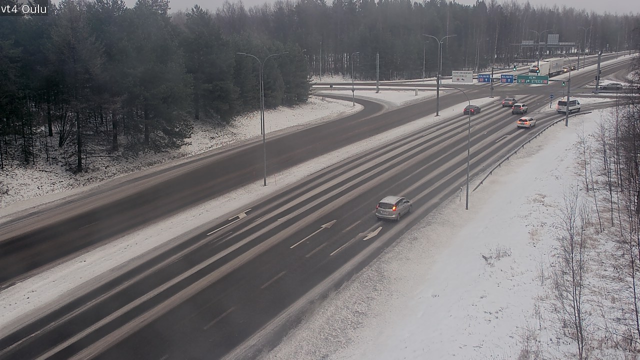 Weather Camera Image Väg 4 Uleåborg, Oulu, Pohjois-Pohjanmaa