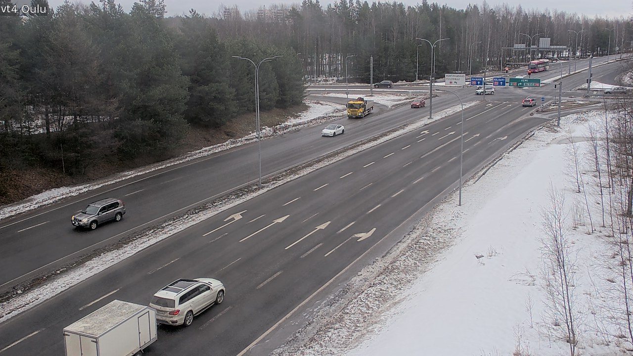 Weather Camera Image Road 4 Oulu, Oulu, Pohjois-Pohjanmaa