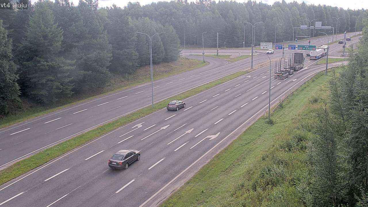 Weather Camera Image Väg 4 Uleåborg, Oulu, Pohjois-Pohjanmaa