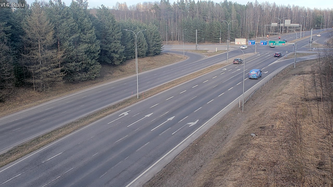 Weather Camera Image Väg 4 Uleåborg, Oulu, Pohjois-Pohjanmaa