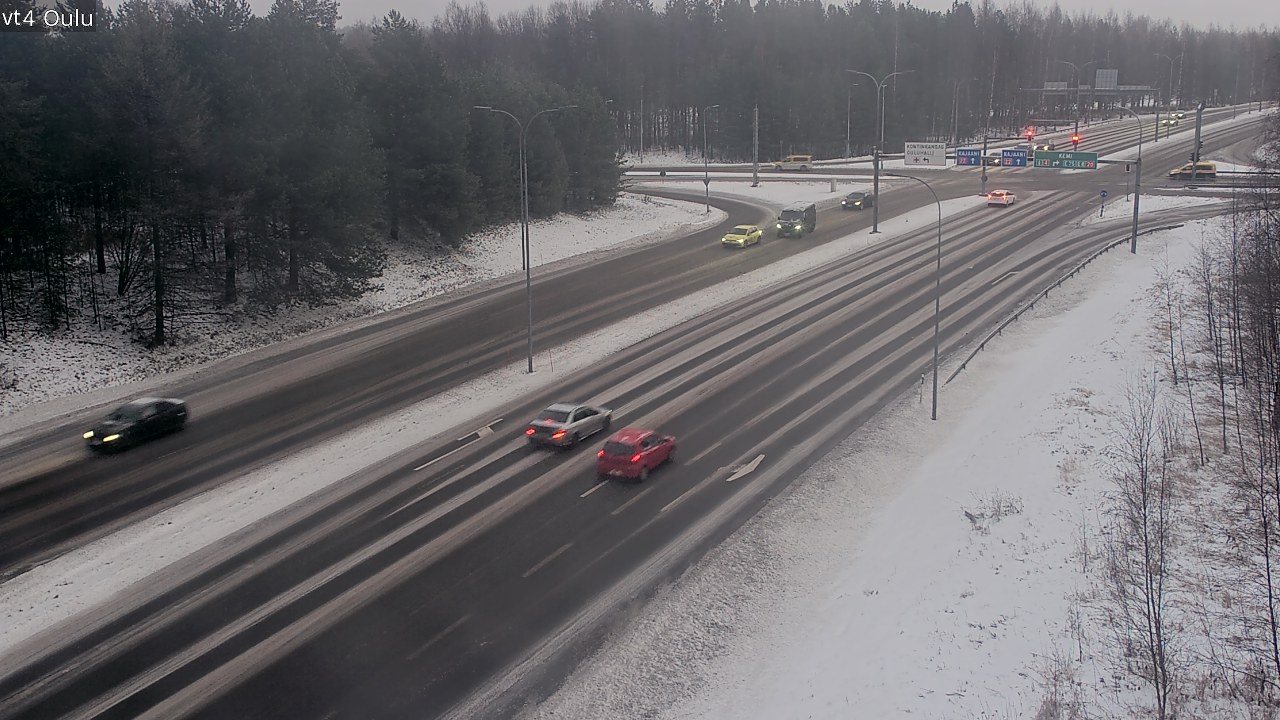 Weather Camera Image Väg 4 Uleåborg, Oulu, Pohjois-Pohjanmaa