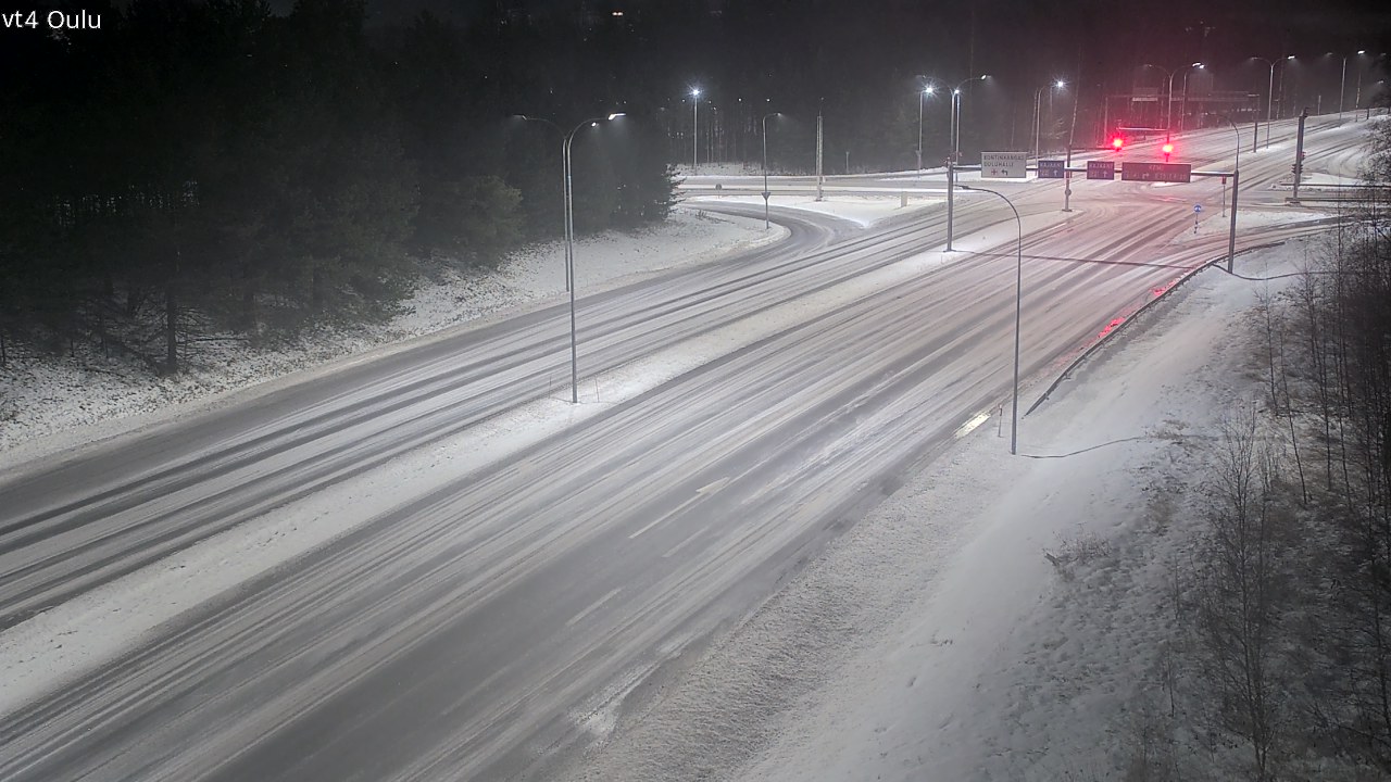 Weather Camera Image Väg 4 Uleåborg, Oulu, Pohjois-Pohjanmaa