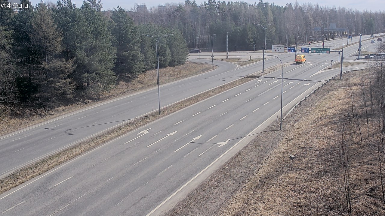 Weather Camera Image Väg 4 Uleåborg, Oulu, Pohjois-Pohjanmaa