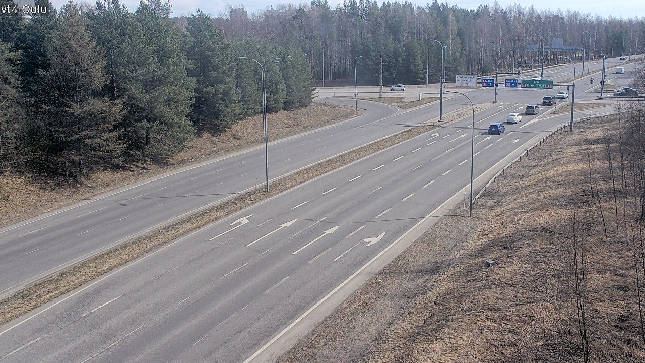 Weather Camera Image Väg 4 Uleåborg, Oulu, Pohjois-Pohjanmaa