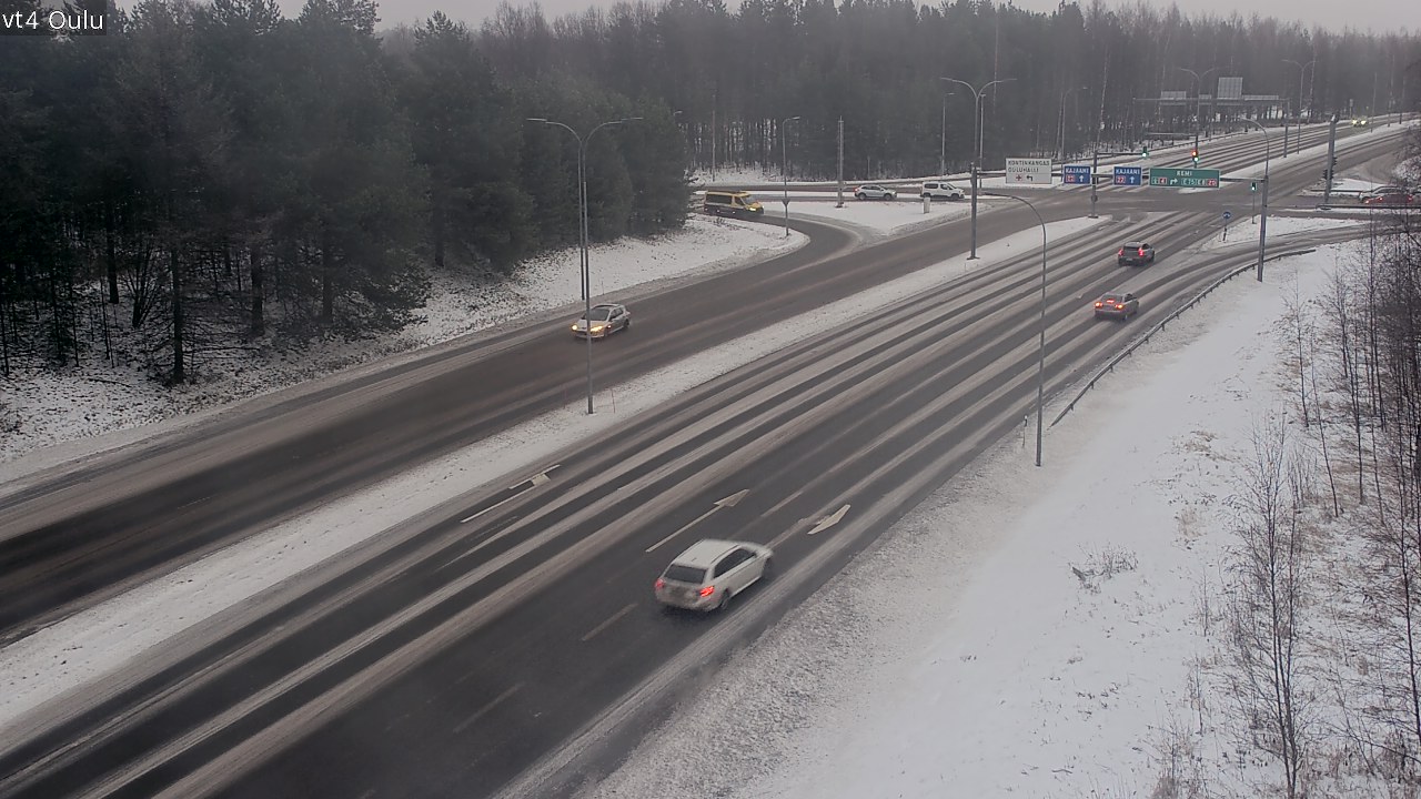 Weather Camera Image Väg 4 Uleåborg, Oulu, Pohjois-Pohjanmaa