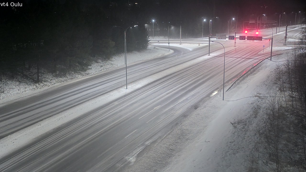 Weather Camera Image Väg 4 Uleåborg, Oulu, Pohjois-Pohjanmaa