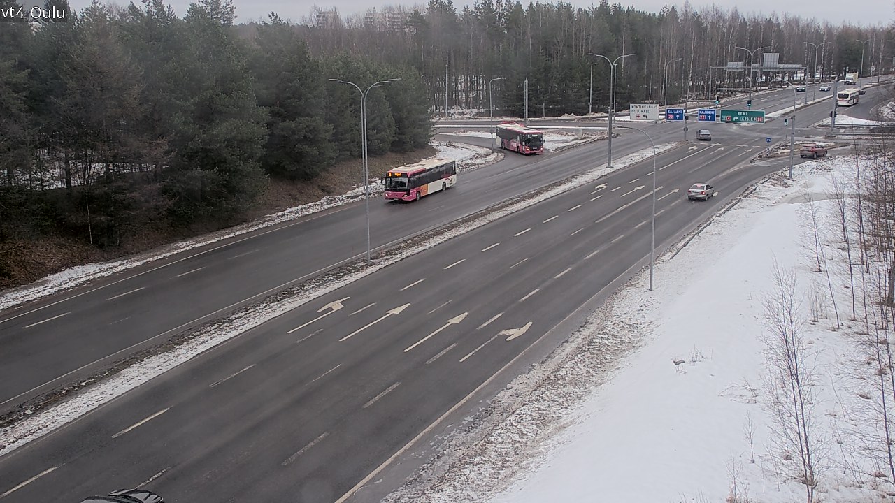 Weather Camera Image Road 4 Oulu, Oulu, Pohjois-Pohjanmaa