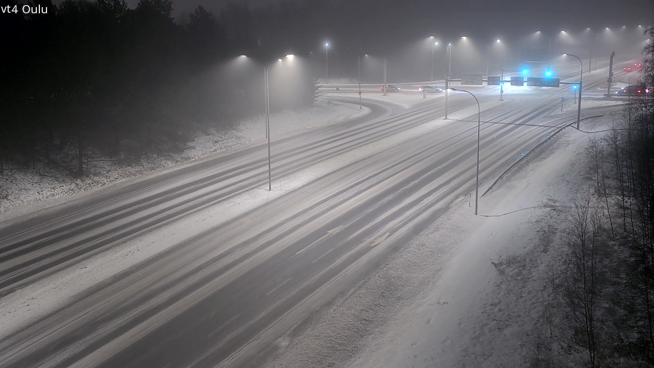 Weather Camera Image Väg 4 Uleåborg, Oulu, Pohjois-Pohjanmaa