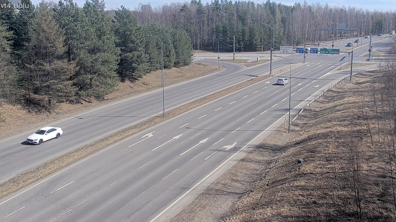 Weather Camera Image Väg 4 Uleåborg, Oulu, Pohjois-Pohjanmaa