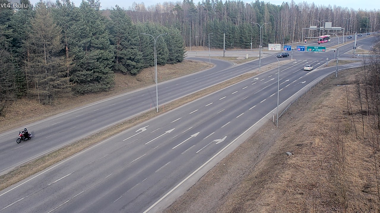 Weather Camera Image Väg 4 Uleåborg, Oulu, Pohjois-Pohjanmaa