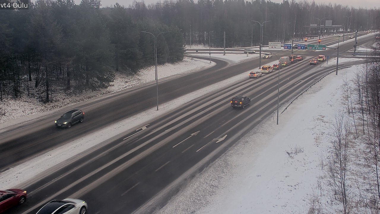 Weather Camera Image Väg 4 Uleåborg, Oulu, Pohjois-Pohjanmaa