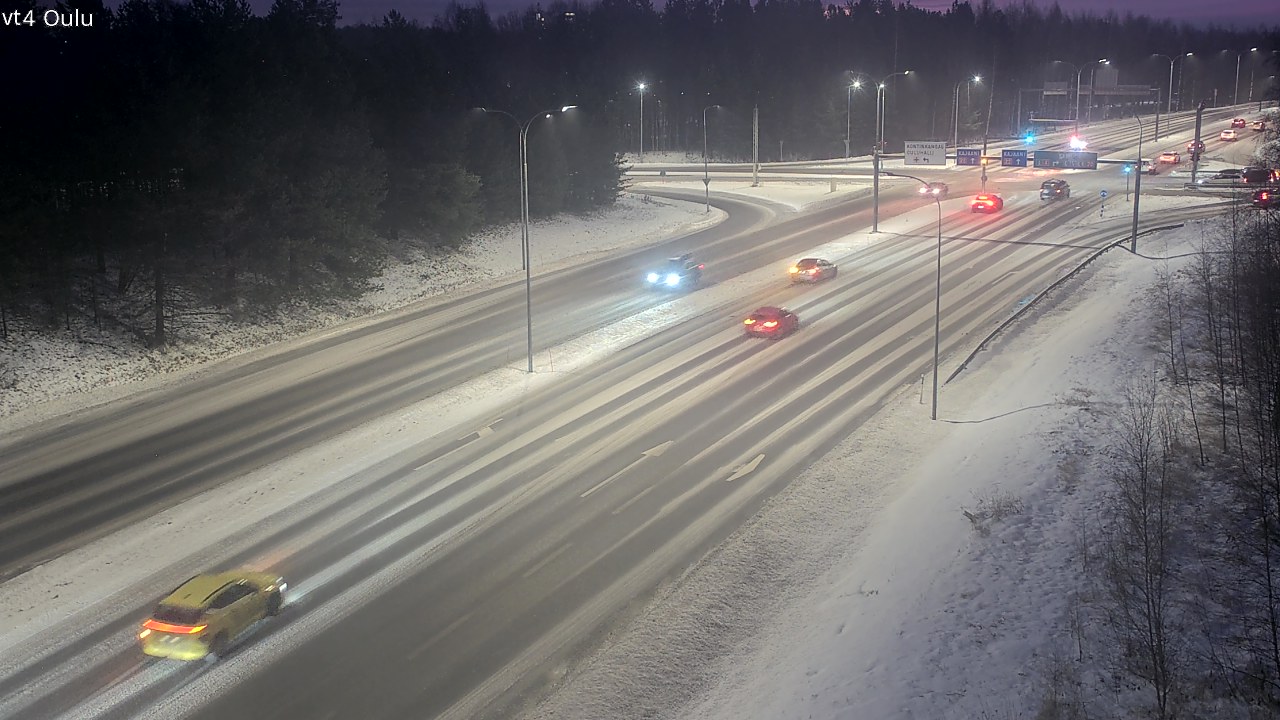 Weather Camera Image Väg 4 Uleåborg, Oulu, Pohjois-Pohjanmaa