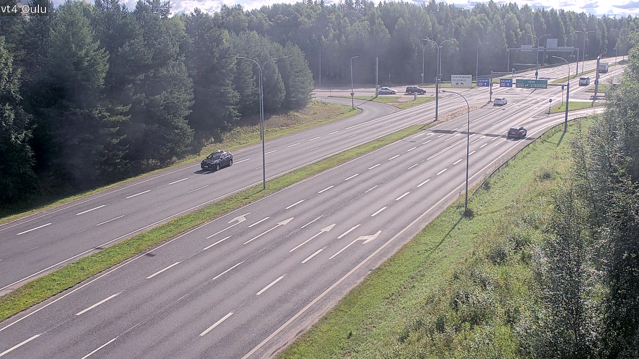 Weather Camera Image Väg 4 Uleåborg, Oulu, Pohjois-Pohjanmaa