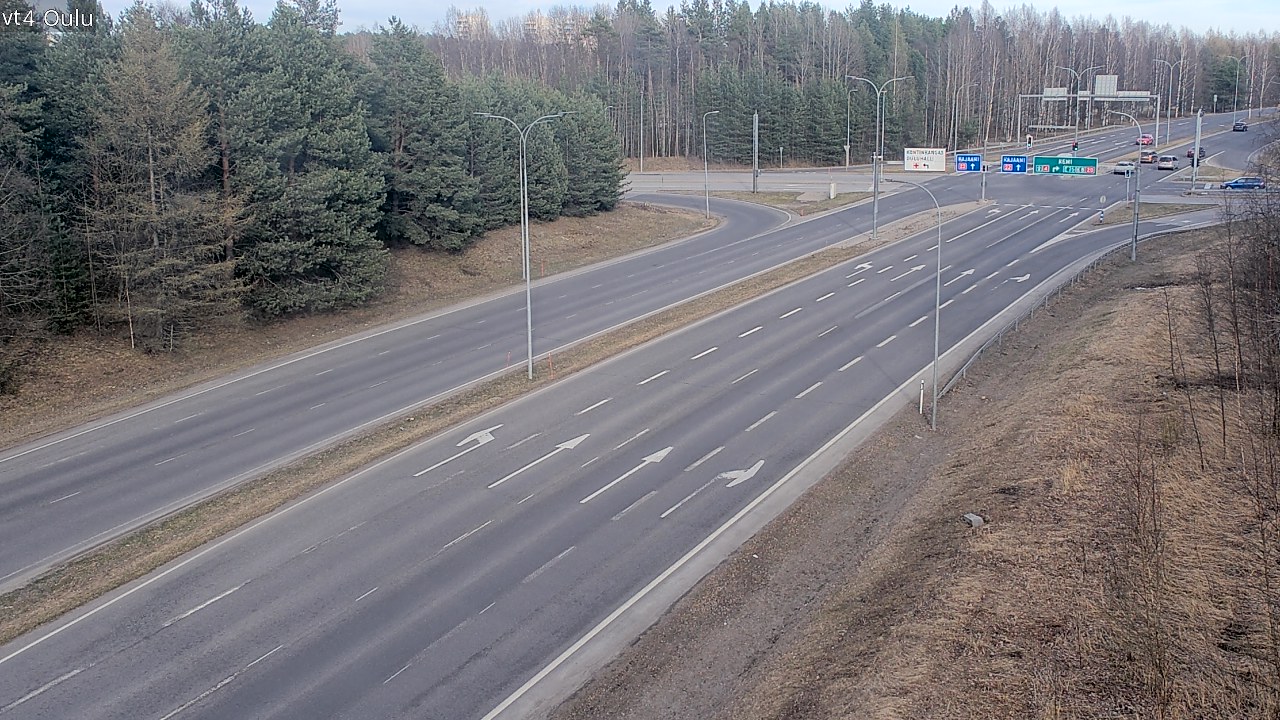 Weather Camera Image Väg 4 Uleåborg, Oulu, Pohjois-Pohjanmaa
