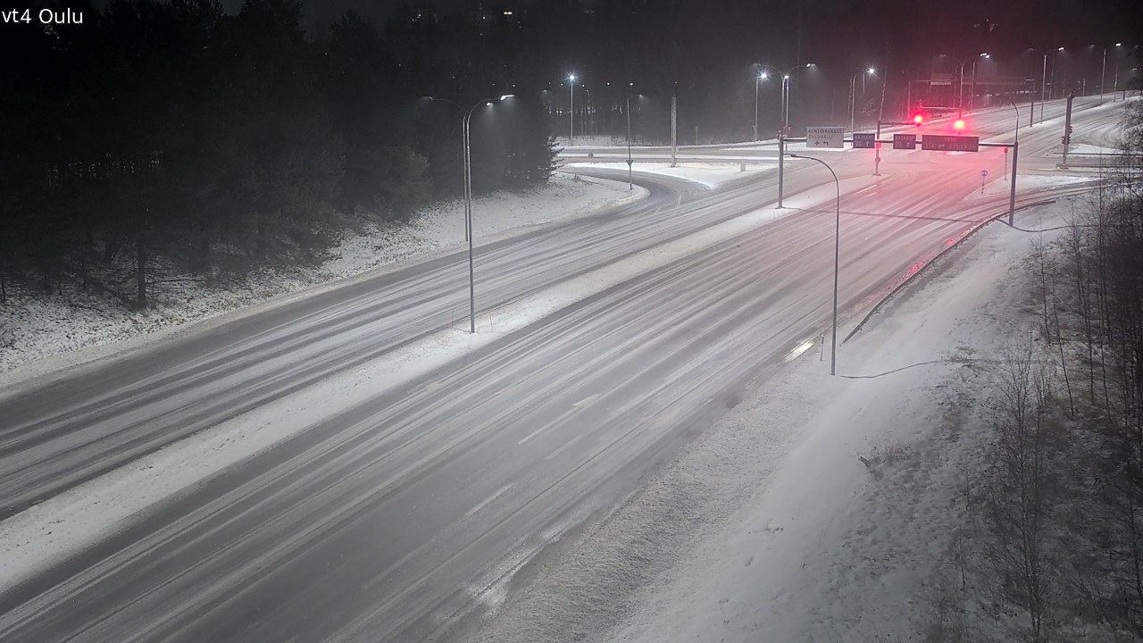 Weather Camera Image Väg 4 Uleåborg, Oulu, Pohjois-Pohjanmaa