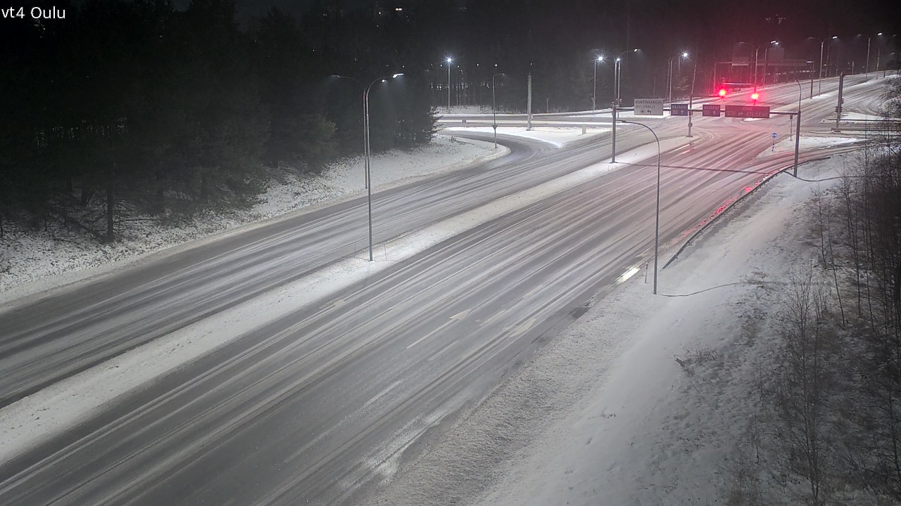 Weather Camera Image Väg 4 Uleåborg, Oulu, Pohjois-Pohjanmaa
