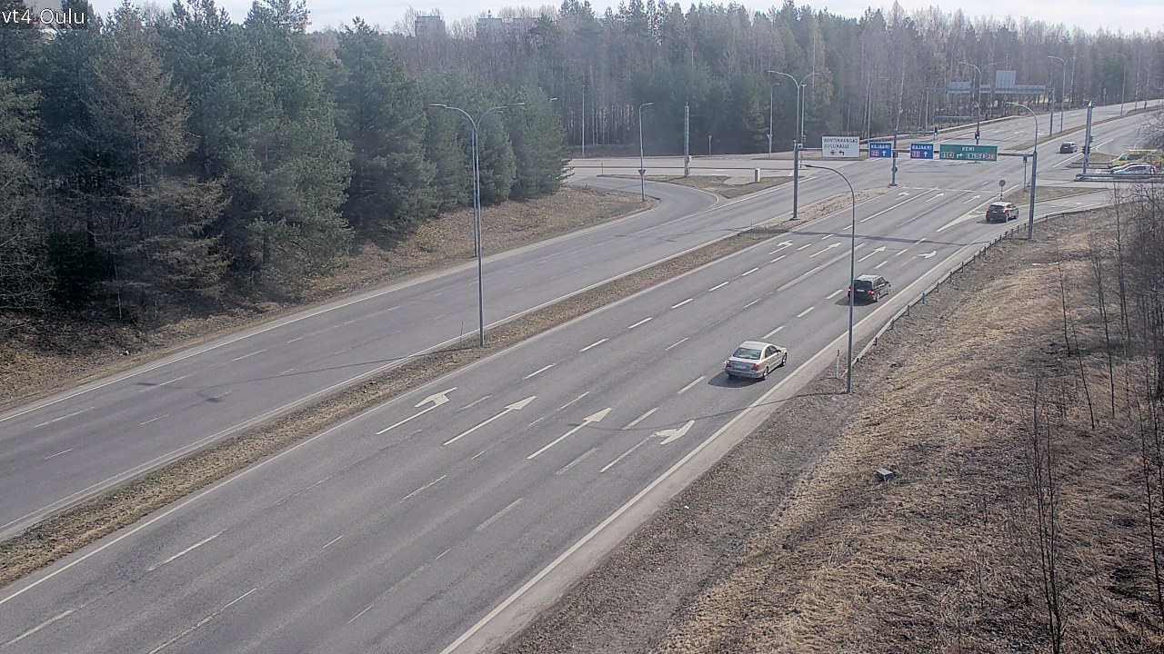 Weather Camera Image Väg 4 Uleåborg, Oulu, Pohjois-Pohjanmaa