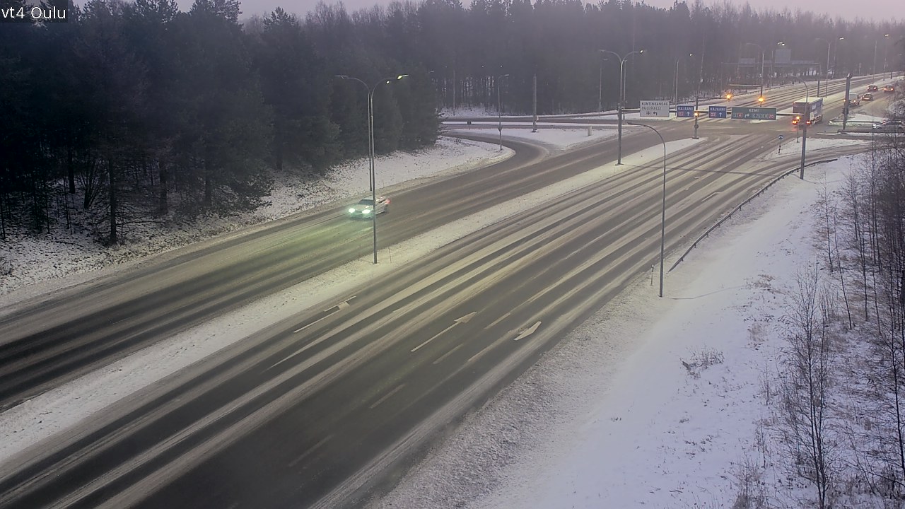 Weather Camera Image Väg 4 Uleåborg, Oulu, Pohjois-Pohjanmaa