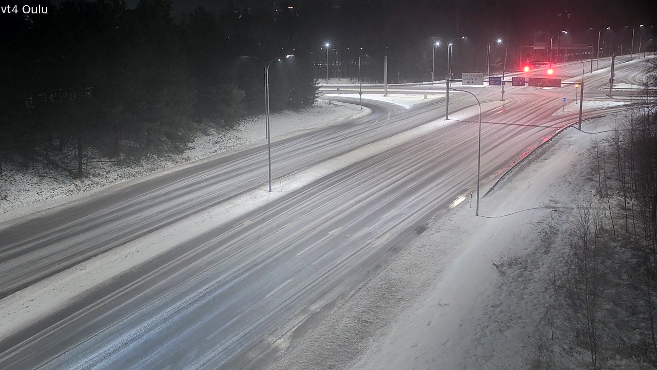 Weather Camera Image Väg 4 Uleåborg, Oulu, Pohjois-Pohjanmaa