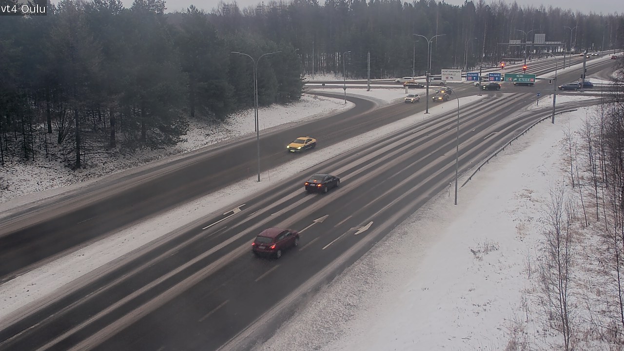 Weather Camera Image Väg 4 Uleåborg, Oulu, Pohjois-Pohjanmaa