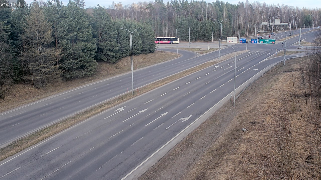 Weather Camera Image Väg 4 Uleåborg, Oulu, Pohjois-Pohjanmaa