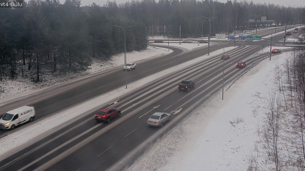 Weather Camera Image Väg 4 Uleåborg, Oulu, Pohjois-Pohjanmaa