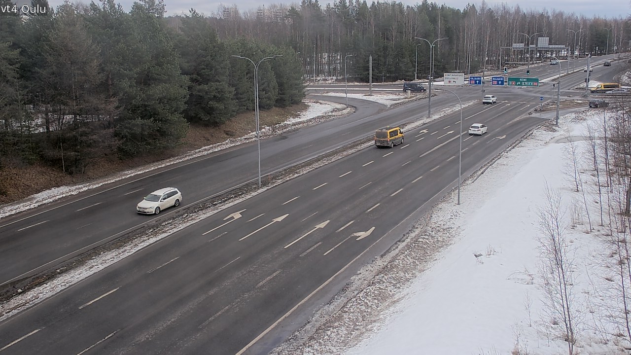 Weather Camera Image Road 4 Oulu, Oulu, Pohjois-Pohjanmaa