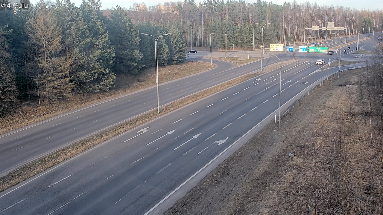 Weather Camera Image Väg 4 Uleåborg, Oulu, Pohjois-Pohjanmaa