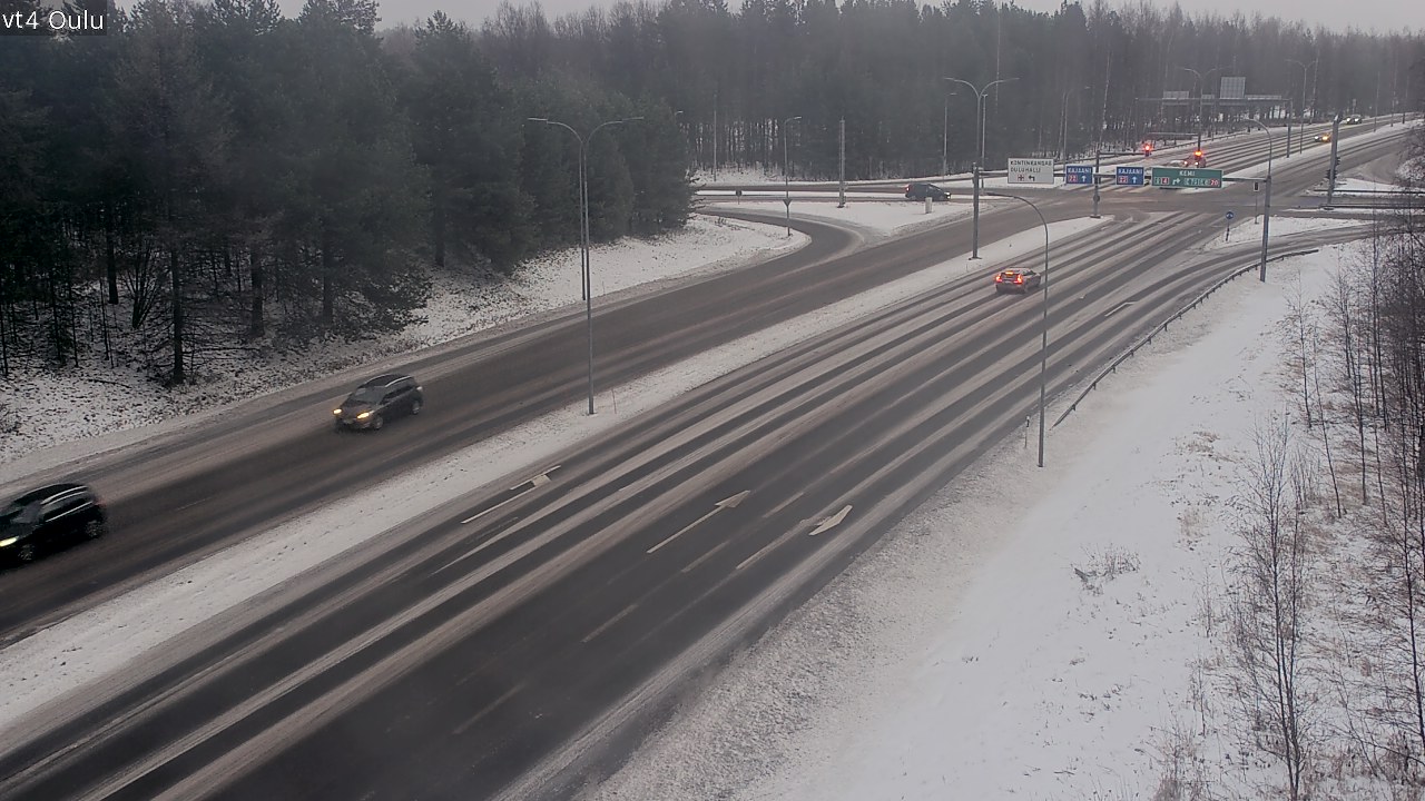 Weather Camera Image Väg 4 Uleåborg, Oulu, Pohjois-Pohjanmaa