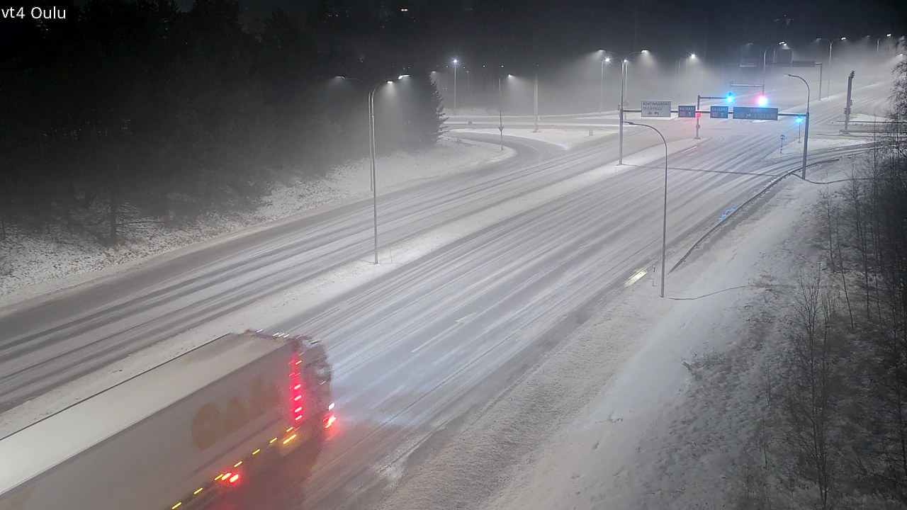 Weather Camera Image Väg 4 Uleåborg, Oulu, Pohjois-Pohjanmaa