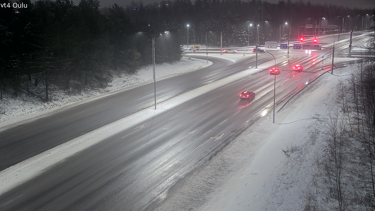 Weather Camera Image Väg 4 Uleåborg, Oulu, Pohjois-Pohjanmaa