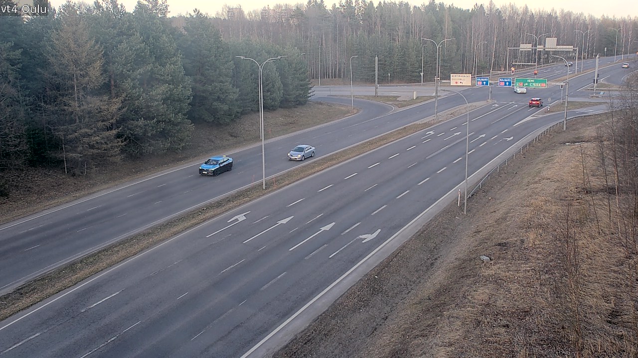 Weather Camera Image Väg 4 Uleåborg, Oulu, Pohjois-Pohjanmaa