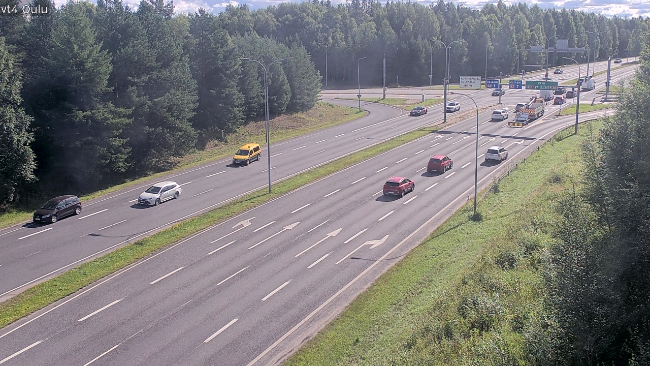 Weather Camera Image Väg 4 Uleåborg, Oulu, Pohjois-Pohjanmaa