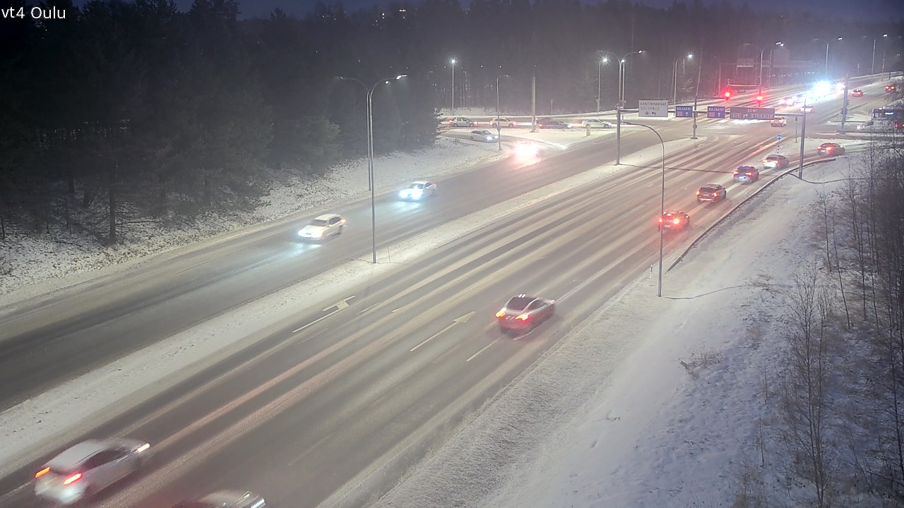 Weather Camera Image Väg 4 Uleåborg, Oulu, Pohjois-Pohjanmaa