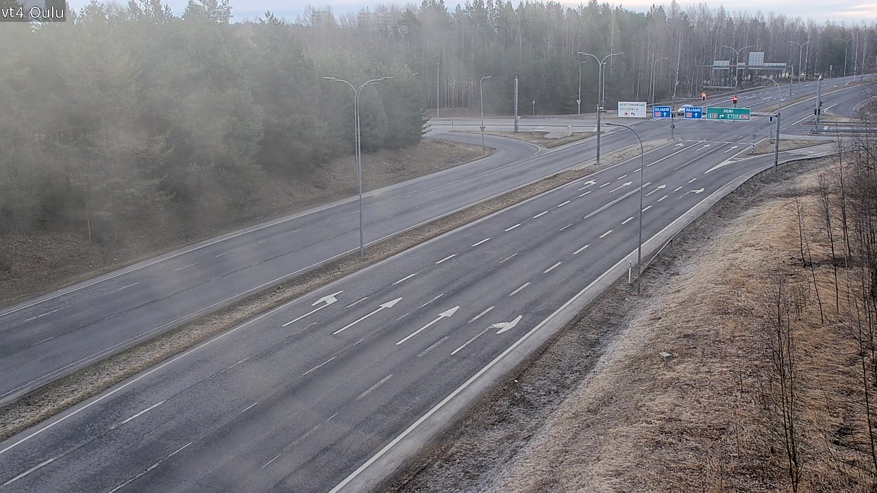 Weather Camera Image Väg 4 Uleåborg, Oulu, Pohjois-Pohjanmaa