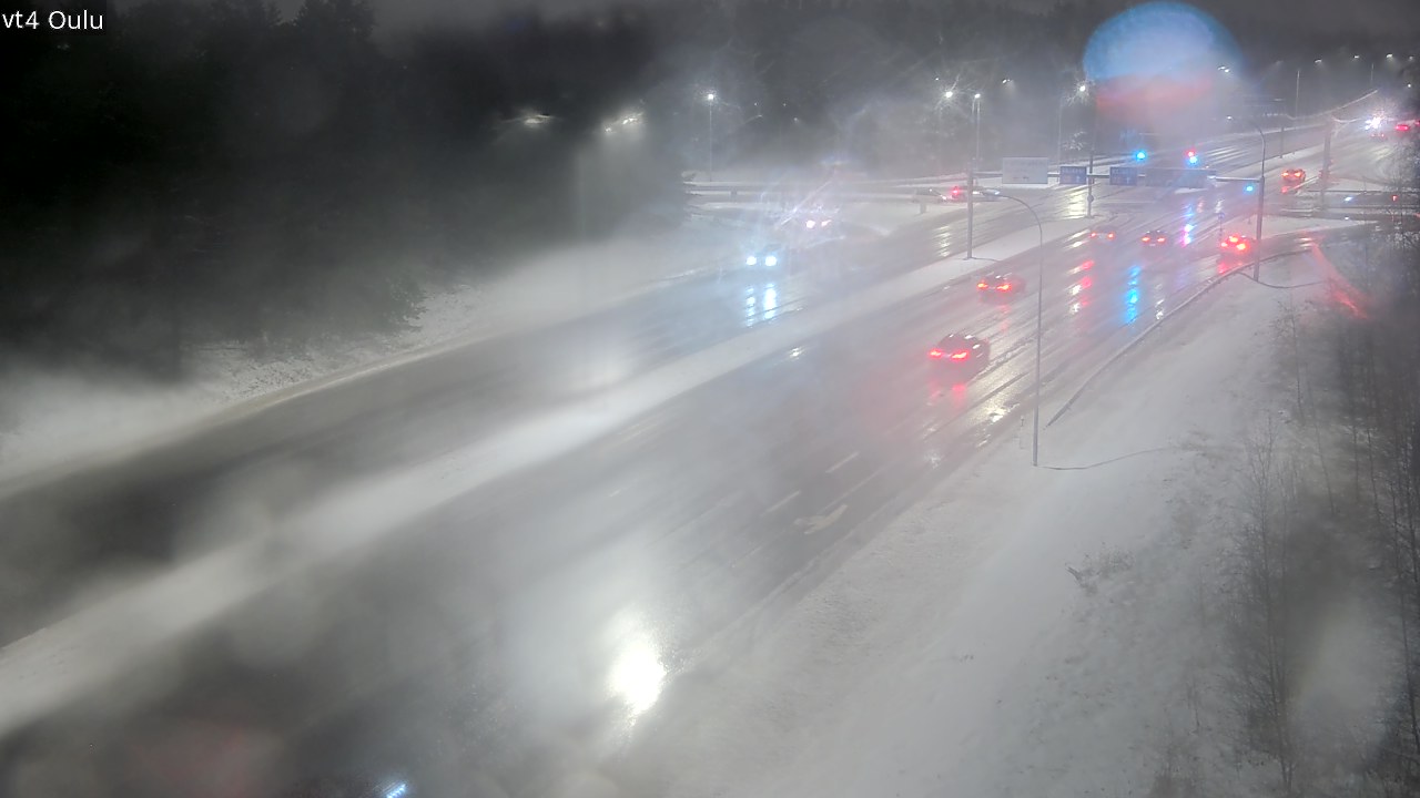 Weather Camera Image Väg 4 Uleåborg, Oulu, Pohjois-Pohjanmaa