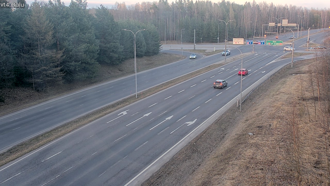 Weather Camera Image Väg 4 Uleåborg, Oulu, Pohjois-Pohjanmaa