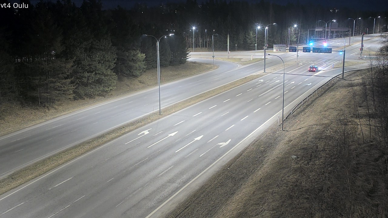 Weather Camera Image Väg 4 Uleåborg, Oulu, Pohjois-Pohjanmaa