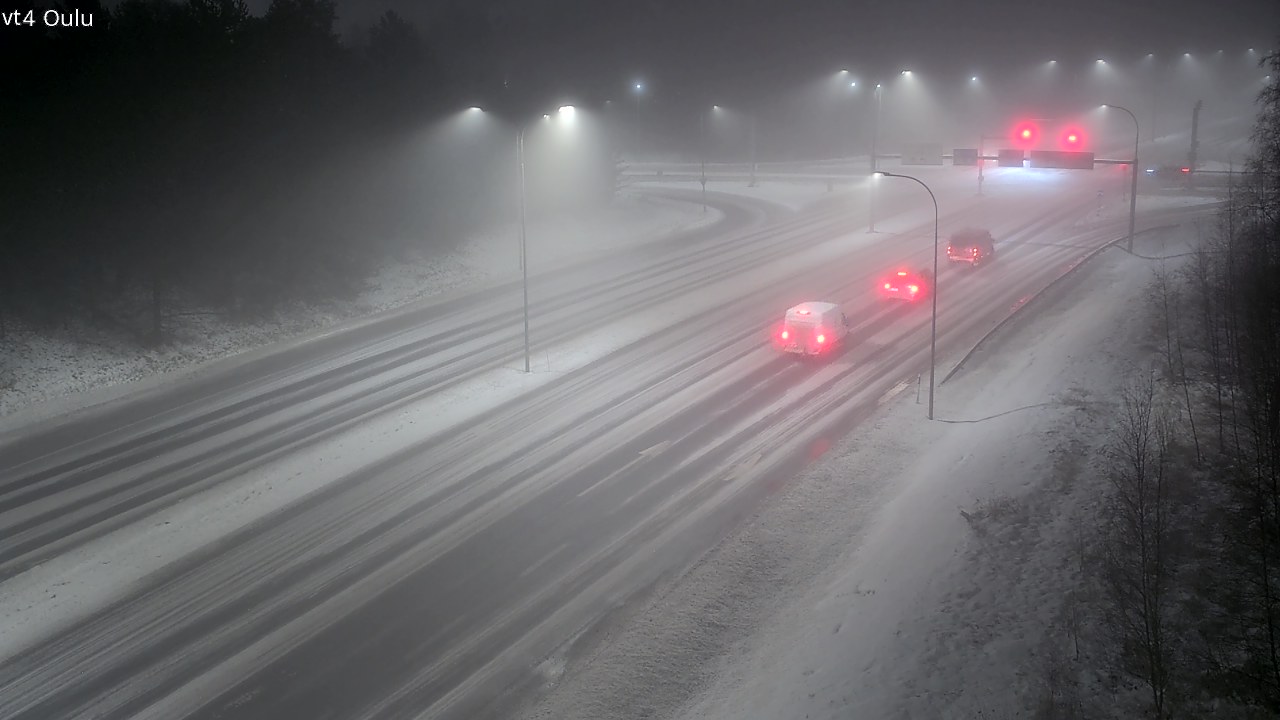 Weather Camera Image Väg 4 Uleåborg, Oulu, Pohjois-Pohjanmaa